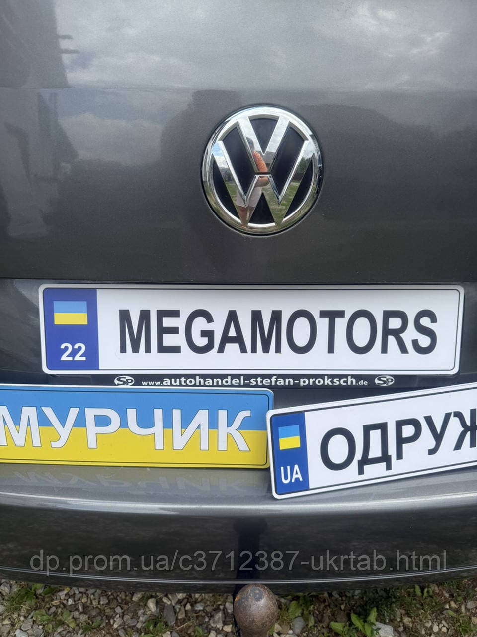 Авто номер з логотипом, назвою, іменний