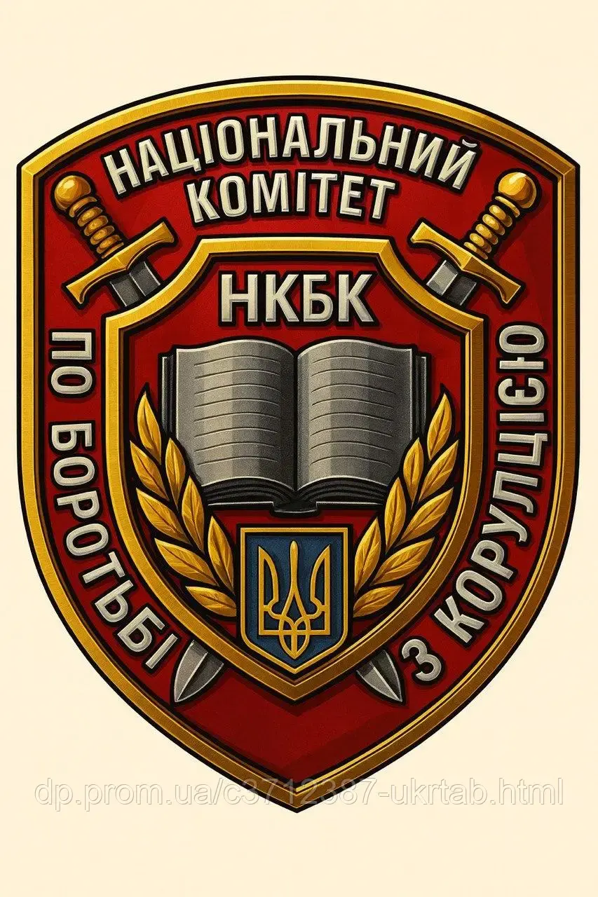 Магнит на авто НКБК | Национальный Конструкция по борьбе с коррупцией 🚔 Щит меч Трезуб | Патриотический автомагнит